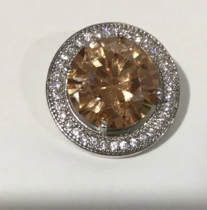 Goldstein mit Strass 18/20 Druckknopf passend für Ingwer Druckknöpfe - wunderschön - Bild 1 von 2