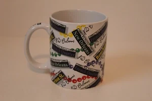 New Orleans Themed 10 oz Ceramic Coffee Mug - Picture 1 of 8