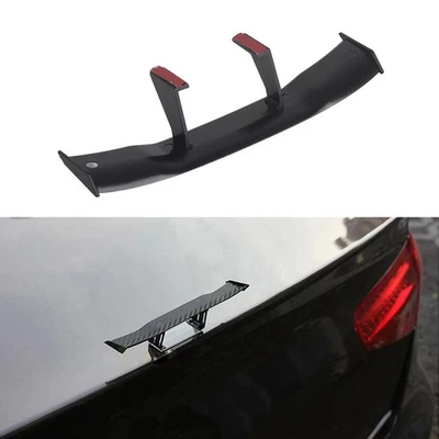 (Black) Auto Schwanz Dekorativ Spoiler Auto Heckflügel Spoiler Kohlefaser - Bild 1 von 4