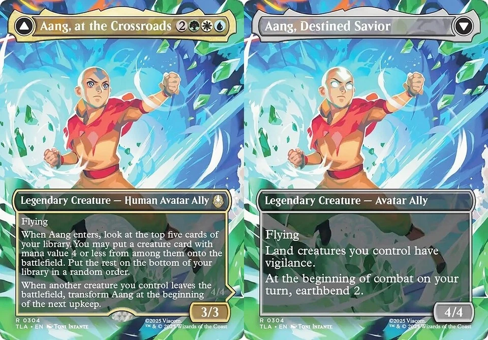 Borderless AANG, AT THE CROSSROADS x1 mtg NM-M The Last Airbender 1 Rare - Image 1 of 1
