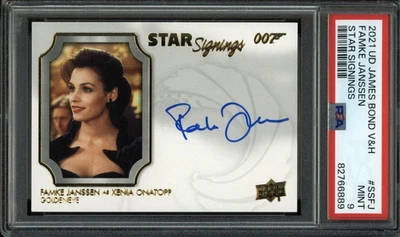 2020 2021 James Bond Villains & Henchmen Famke Janssen PSA 9 Star Signings Auto - Image 1 of 3