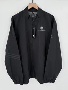 NUEVA Chaqueta de Lluvia Adidas Golf Core Provisional Negra Cremallera Completa Rendimiento Para Hombre’s L - Imagen 1 de 10