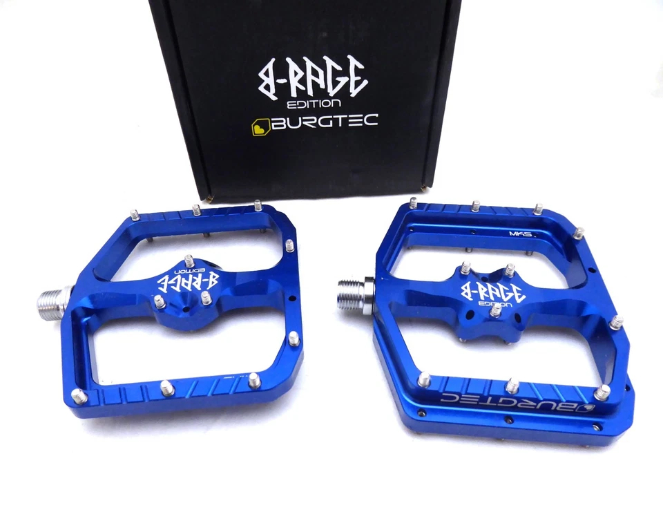 Couple Pedals Flat Penthouse mk5 B-Rage 1703 Aluminum Blue BUMK5B.B Burgtec Flat
