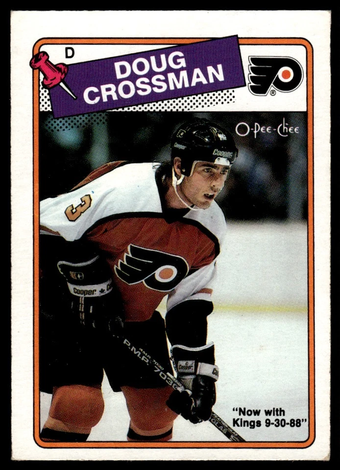 1988-89 O-Pee-Chee Doug Crossman Los Angeles Kings #197 - Image 1 of 2