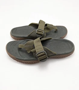 Mens Keen Solr Toe Post Sport Buckle Strap Olive Green Sandals 010320 Size 8 - Picture 1 of 7