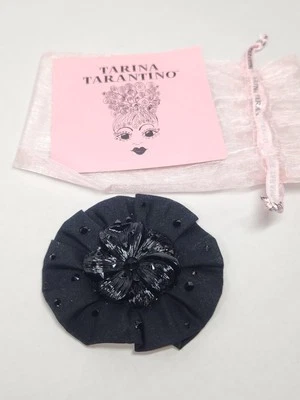 Tarina Tarantino Vintage black Flower Swarovski Hair Clip - Image 1 of 4