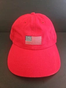 CUTTER & BUCK BEAUTIFUL AMERICAN USA FLAG  RED ADJUSTABLE STRAP HAT CAP *** - Picture 1 of 12