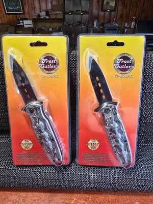 Juego de 2 cubiertos Frost "mango de calaveras" CP-456WSC2 totalmente nuevos Foto 1 de 3