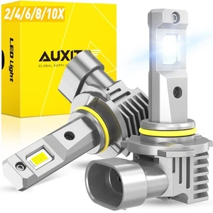 2-10x AUXITO 9006 LED Globes Hi/Low Headlight Beam 80W 6500K 24000LM Lamp Bulbs - Picture 1 of 17