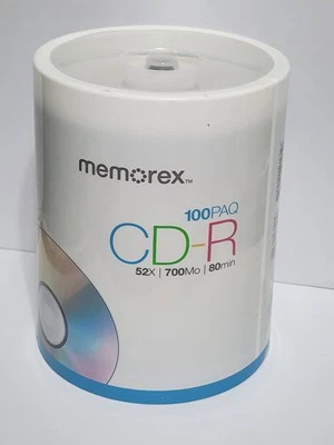 Memorex CD-R Digital Media 52X 700mb 80Min 100 Pack New Factory Sealed - Image 1 of 4