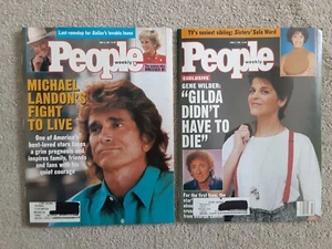 People Magazine Michael Landon/Gilda Radner 1991 2 Ausgaben - Bild 1 von 3