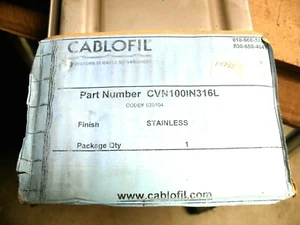 qty 3 - CABLOFIL CVN100IN316L CABLE TRAY COVERS-316 L SS-1000mm x 100mm new   - Picture 1 of 3