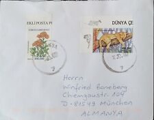 TURKEY 1987 COVER SENT toGermany FRANKED WITH STAMPS Including Anatolian Panther