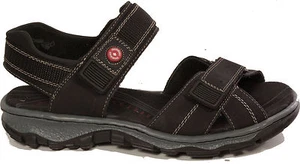 Rieker shoes trekking sandals strappy sandals Velcro black New - Picture 1 of 4