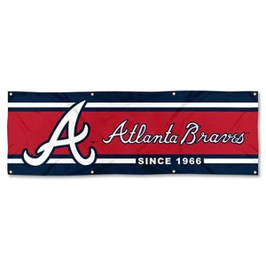 Atlanta Braves Large 6 Foot Banner - Picture 1 of 5