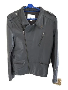 Reiss Leather Biker Jacket - Picture 1 of 4