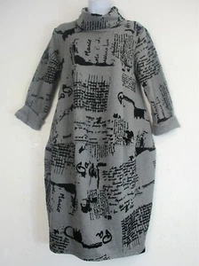 KUSCHELAUSSCHNITT LAGENLOOK WINTER GEWICHTSTASCHEN 95 % BAUMWOLLE KLEID ONGRÖSSE: NORMAL: 12-16 - Bild 1 von 46