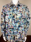 Jhane Barnes Mens Multicolor Limited Edition Long Sleeve Cotton Shirt XXL
