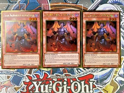***3x Calcab, Malebranche of Burning Abyss 1st Ed 3x*** PGL3-EN048 | YuGiOh! NM - Image 1 of 2