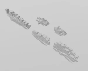 Abandoned Village Debris and Walls - DND - Dungeons & Dragons - RPG - Pathfinder - Imagen 1 de 2