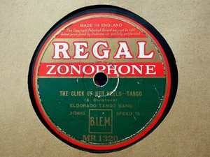 ELDORADO TANGO BAND - The Click Of Her Heels / Spanish Love 78 rpm disc - Picture 1 of 1