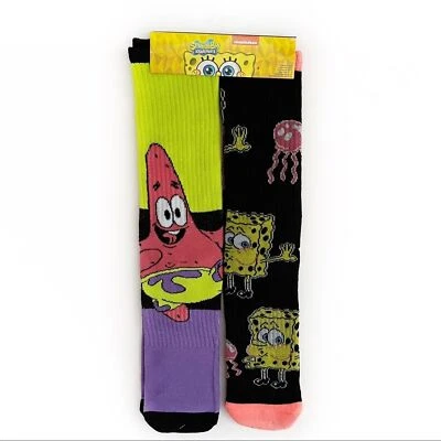 Nickelodeon Bob Esponja Pantalones Cuadrados Patrick Crew Calcetines Hombres Mujeres Novedad Regalo Foto 1 de 4