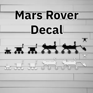 Autocollant spatial rover Mars NASA persévérance curiosité esprit opportunité - Photo 1/8