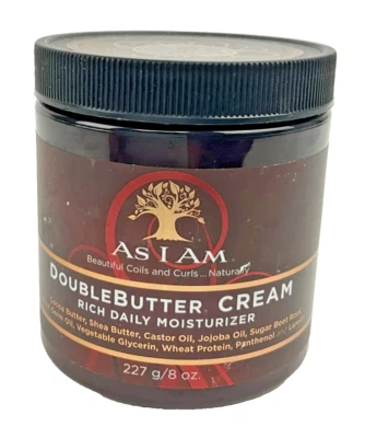 As I Am 双黄油面霜丰富日常保湿霜含可可和乳木果油 8 盎司 — 第 1/4 张图片