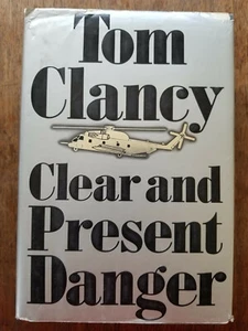 Clear & Present Danger by Tom Clancy TRUE 1989 1st Edition 1st Printing HB DJ! - Picture 1 of 11
