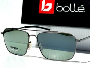 NEW Bolle' FLOW Matte Black AXIS POLARIZED Gun Grey Lens Sunglass BS141003-S - Picture 1 of 24