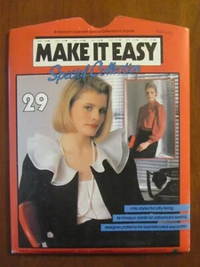 MAKE IT EASY PATTERN #29 LADIES JACKET BLOUSE FLARED SKIRT VEST CAMI 8-16 UNCUT - Picture 1 of 2