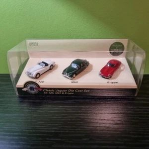 Marks & Spencer Classic Jaguar Die Cast Car Set - XK120 MKII & E-type - NEW - Picture 1 of 4