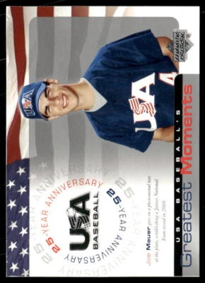 2004 Upper Deck USA 25th Anniversary #USA-200 2000: Mauer on the Mark - Image 1 of 2