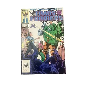 1986 Transformers Vol. 1 #14 Marvel Comic Book Marvel Rock and Roll-Out! - Picture 1 of 7