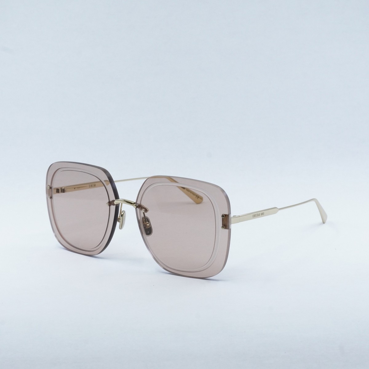 美品✨Christian Dior Sunglasses Rimless Christian Dior Rhinestone Flowers Side D Sunglasses | Tokyo