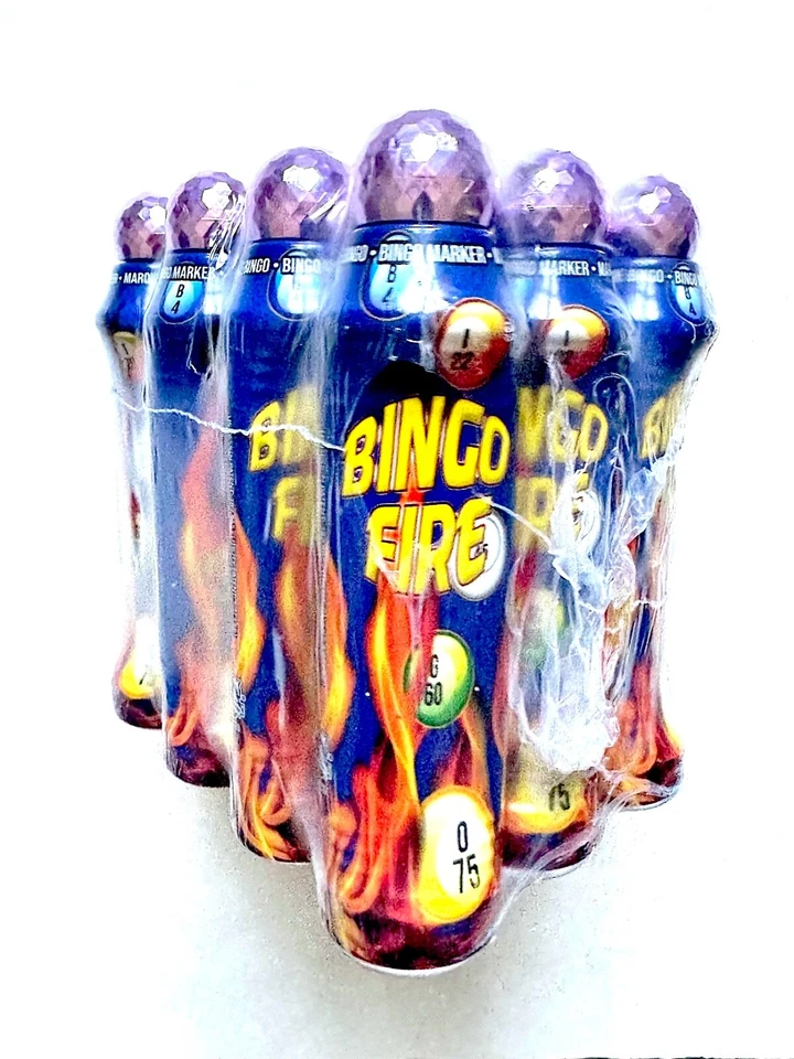 Bingo Daubers- Hot Fire 4oz.- PACK OF 12/ONE DOZEN- COLOR PINK - Image 1 of 1