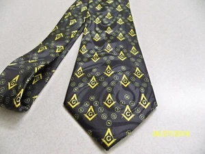 Brilliant Mason, Masonic, Blue Lodge, Fraternal Men's necktie, New! #48 - Picture 1 of 3
