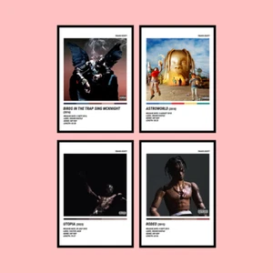 TRAVIS SCOTT RAPPER ARTIST ALBUM POSTER COLOUR PALETTE ART MUSIC GIFT - Picture 1 of 5