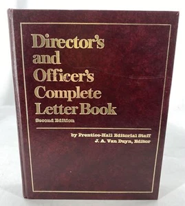 DIRECTOR'S AND OFFICER'S COMPLETE LETTER BOOK 2ND EDITION EXCELLENT - Picture 1 of 12