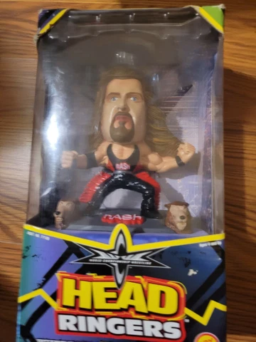 WCW Head Ringers Kevin Nash Toy Biz  Collectible Figure  Box Vintage 1999 NIB Cover