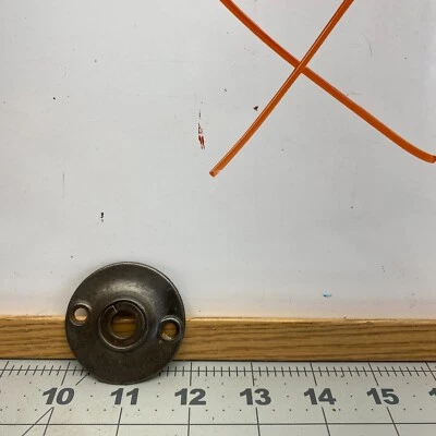 Rosetas de perilla de puerta antiguas vintage placa trasera Art Deco Foto 1 de 4