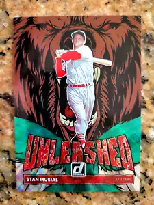 2022 Panini Donruss Unleashed GREEN Refractor #UL-14 Stan Musial CARDINALS 03/25 - Picture 1 of 3