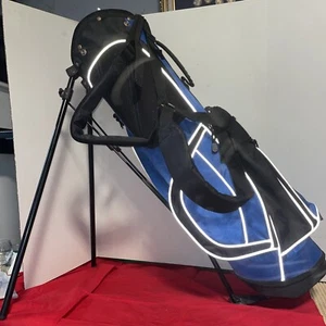 Youth Golf Bag Junior Carry Black Blue 30”Tall 5-Way Divider W/Stand - Picture 1 of 7