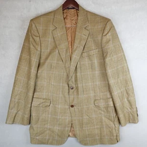 Brooks Brothers Blazer Jacket Glencheck 46L Sport Coat Brookwood Made In Canada - Picture 1 of 15