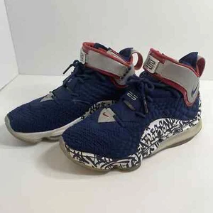 Nike LeBron 17 EP LeBron 4 Cold Blue Graffiti Basketball Shoes size 9 - Picture 1 of 22