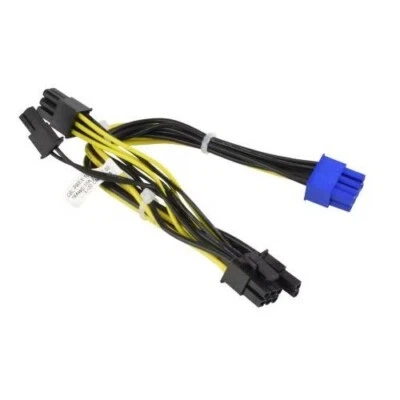 Supermicro CBL-PWEX-1017 8-Pin 8-Pin CPU to 2x 6+2-Pin PCIe 20cm GPU Cable - Image 1 of 2