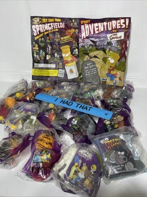 Simpsons Spooky Light Ups Springfield Halloween Figure Burger King Toy Lot Of 20 - Image 1 of 4