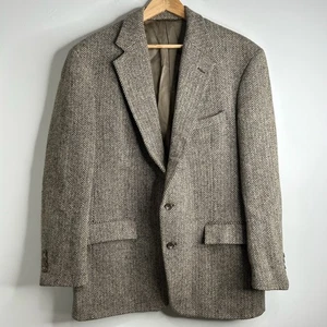 Giacca blazer vintage Polo Ralph Lauren uomo tweed sportivo 44L lana spina di pesce - Foto 1 di 9