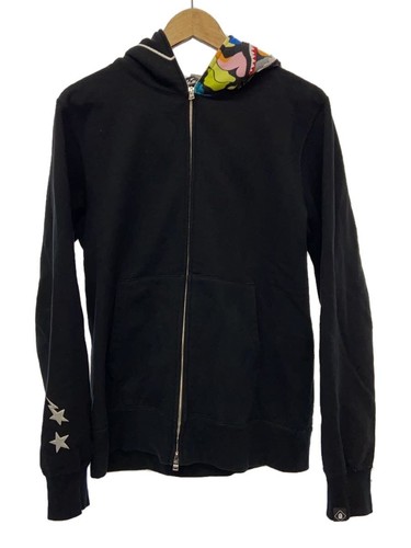 A BATHING APE (BAPE) Felpa con cappuccio A BATHING APE × F.C.R.B. nera L usata