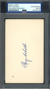 Ray Schalk PSA DNA Coa Signed 3x5 Index Card Mint Autograph - Picture 1 of 1